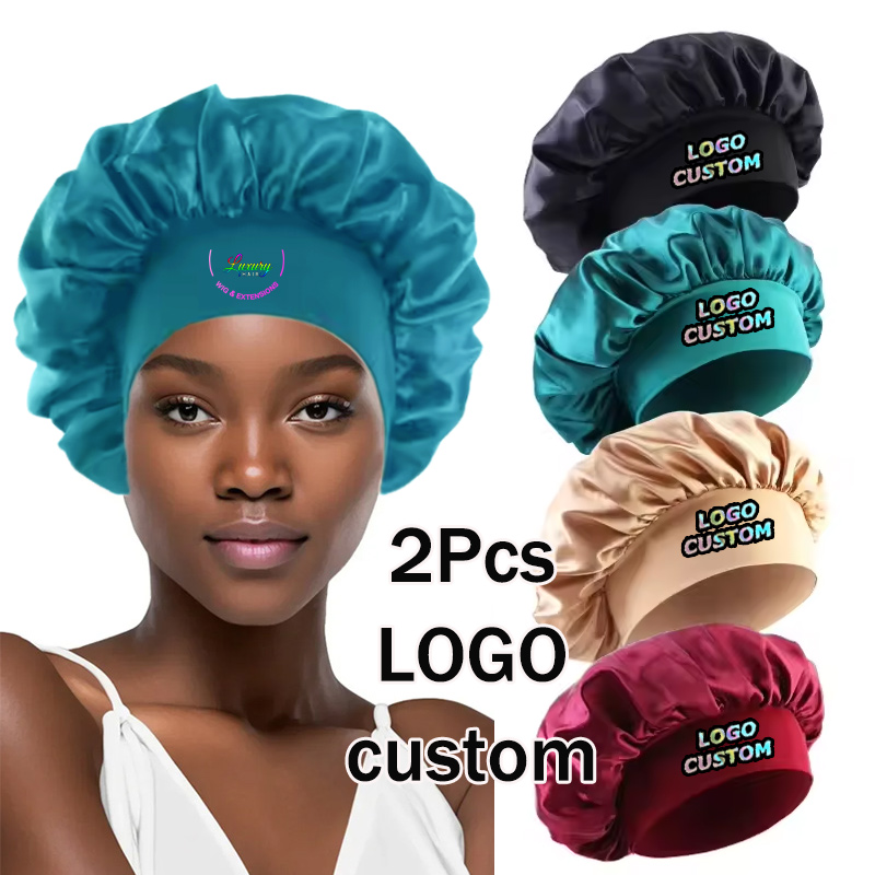 Hair Care Logo - Zijden Bonnet Satijnen Haar Bonnetten Nachtslaapmuts