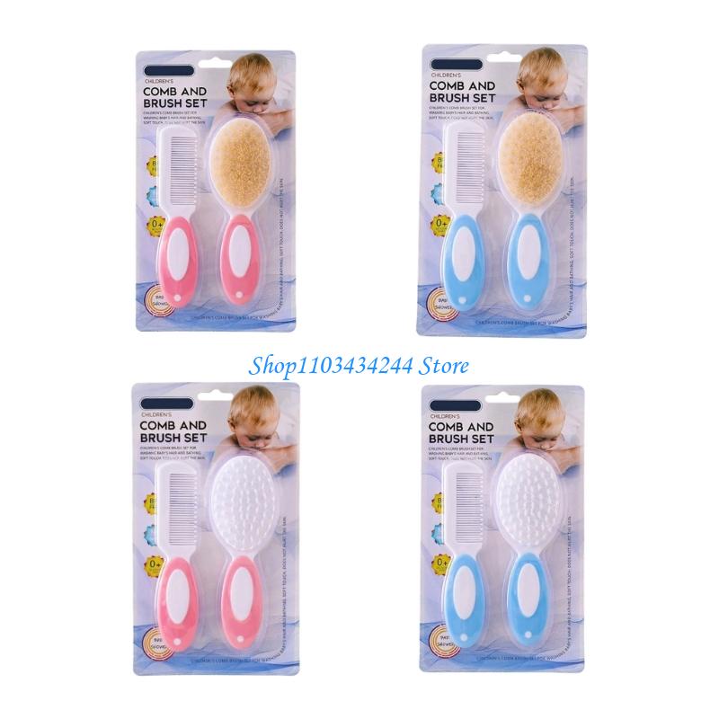 Hair Care For Baby - Ergonomische babybadborstel, massagehulpmiddel, haarverzorgingskam voor pasgeborenen,