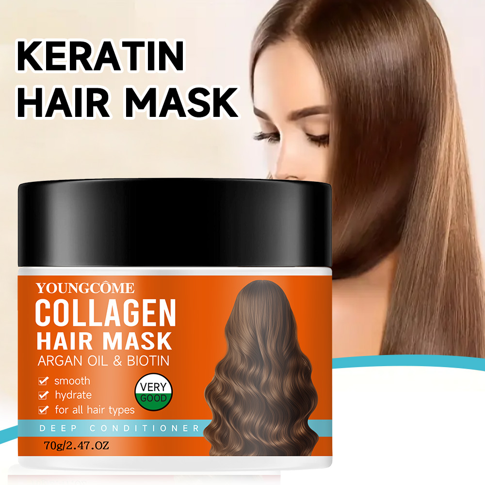 Hair Care Collagen - Collageen Haarbehandeling Diepe Reparatie Conditioning Arganolie