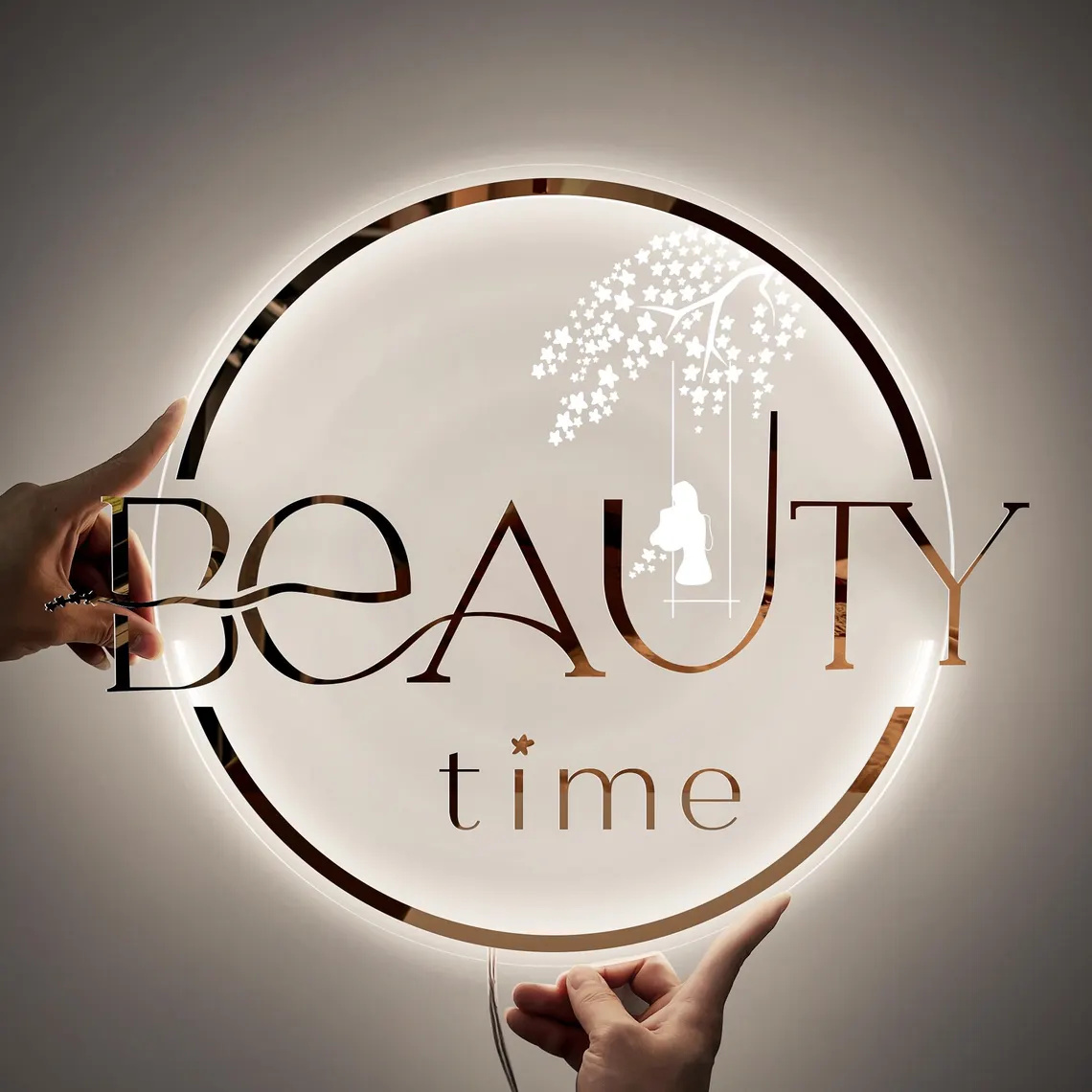 Hair Care Logo - Op maat gemaakte LED logo-bord, acryl