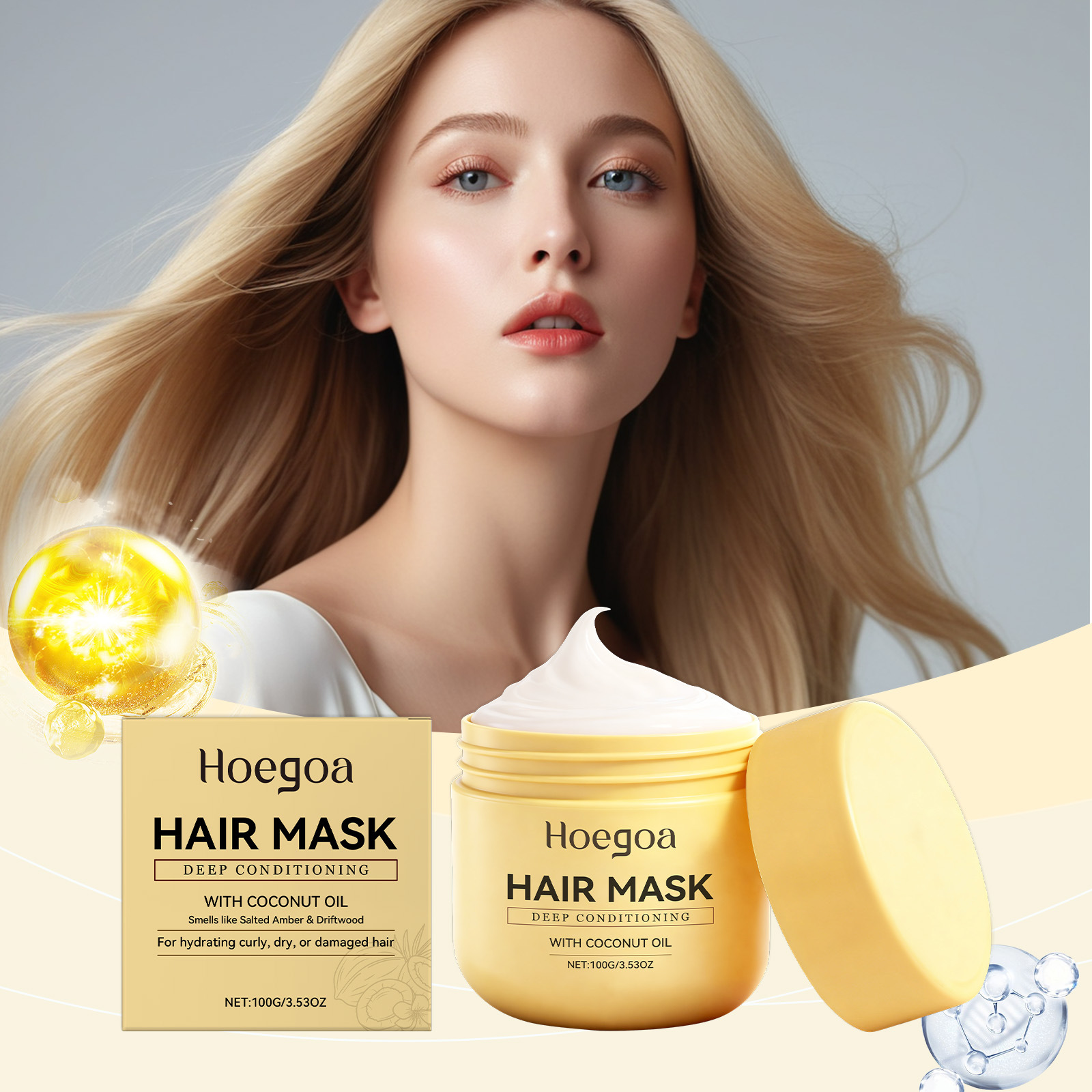 Kokosolie Hydraterend haarmask - Hair Care For Hair Fall recensie en prijs
