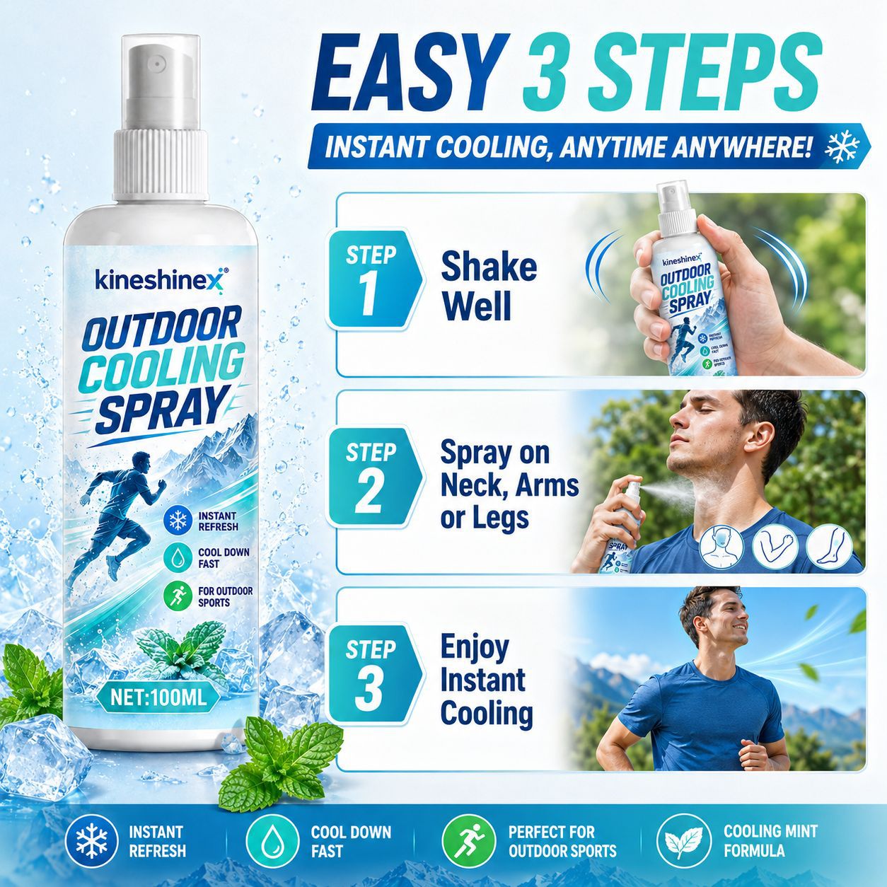 Outdoor Cooling Spray 100ml –  - Hair Care Spray recensie en prijs