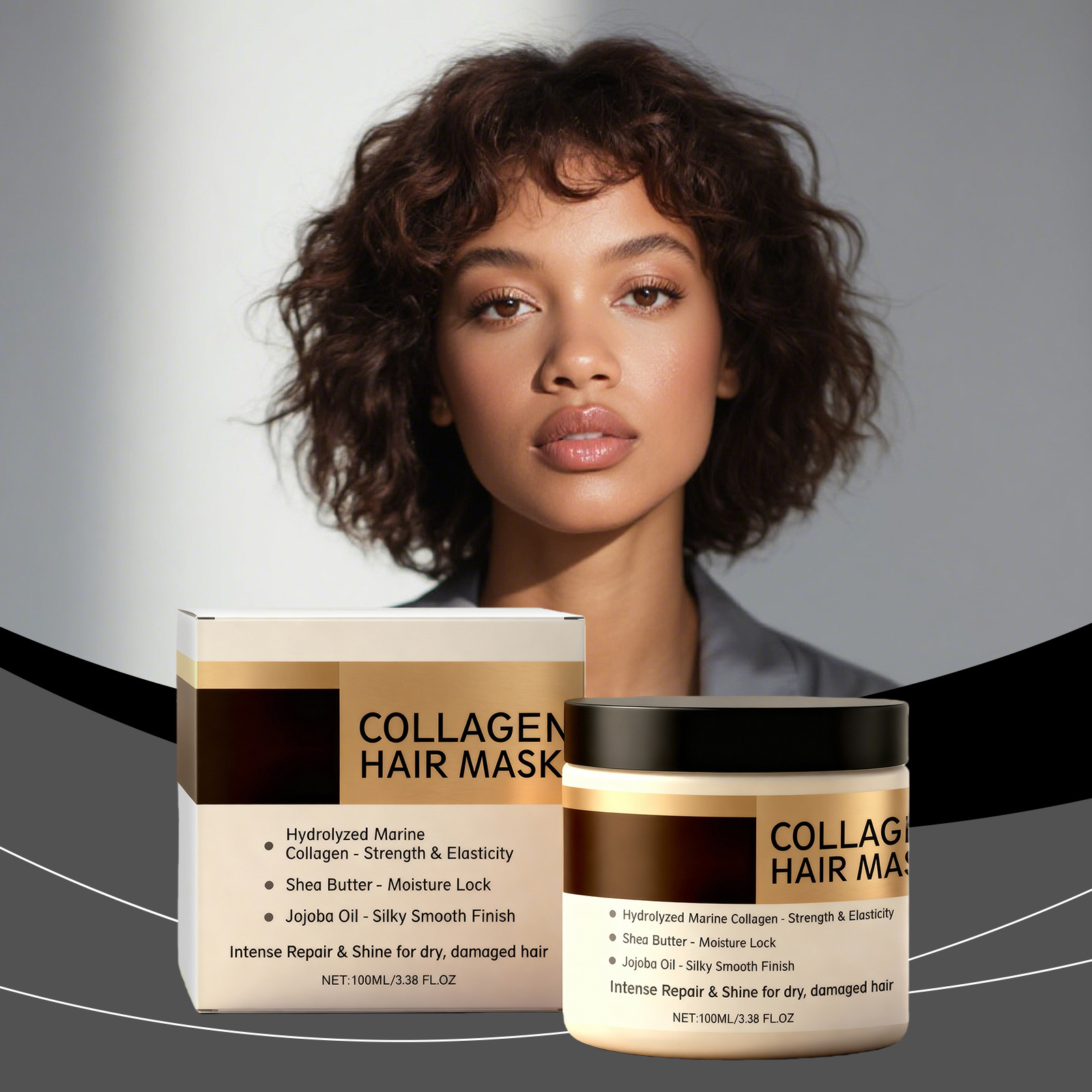 Collageen Haarmasker Zachte hy - Hair Care Collagen recensie en prijs