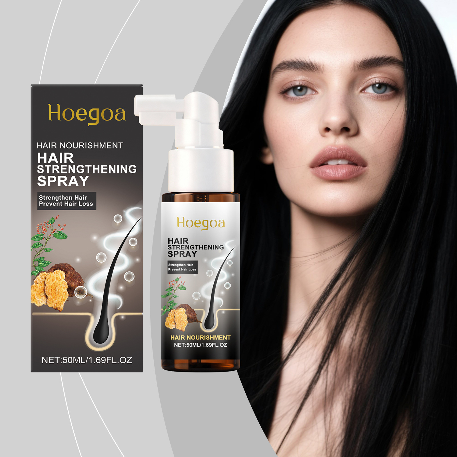 Hoegoa Haarversterkende Spray  - Hair Care For Hair Fall recensie en prijs