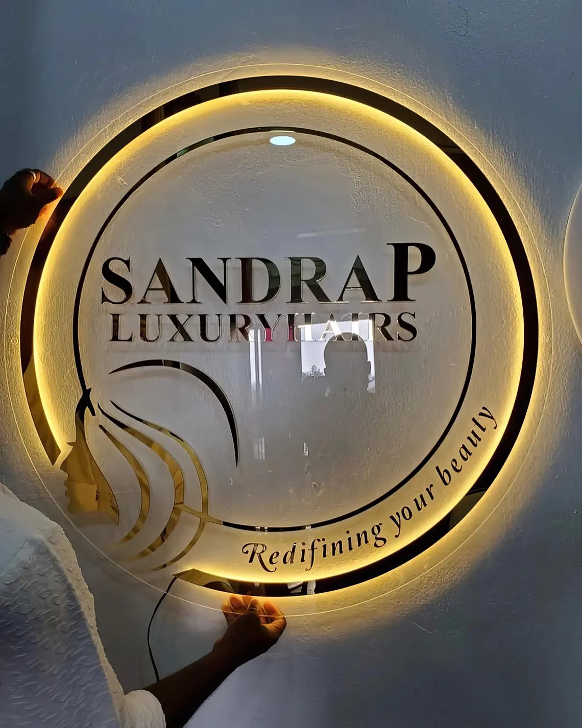 Op maat gemaakte LED logo-bord - Hair Care Logo recensie en prijs